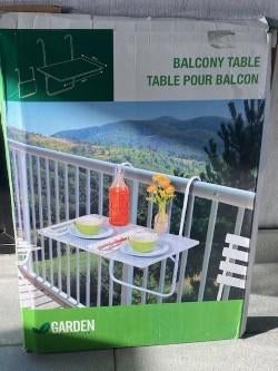 balkon tafel, Ophalen, Nieuw, Rechthoekig, Kunststof