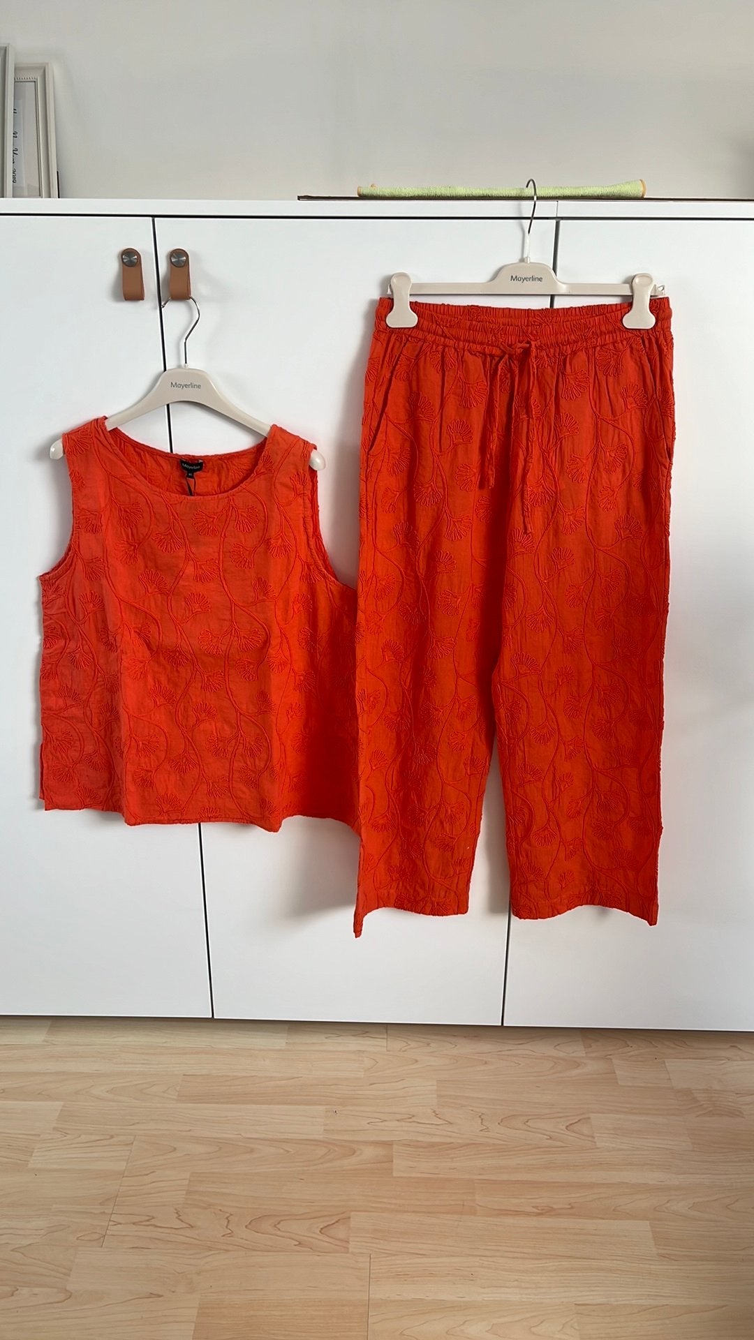 Top en 7/8 broek maat 40, Kleding | Dames, Ophalen of Verzenden, Nieuw, Maat 38/40 (M), Oranje