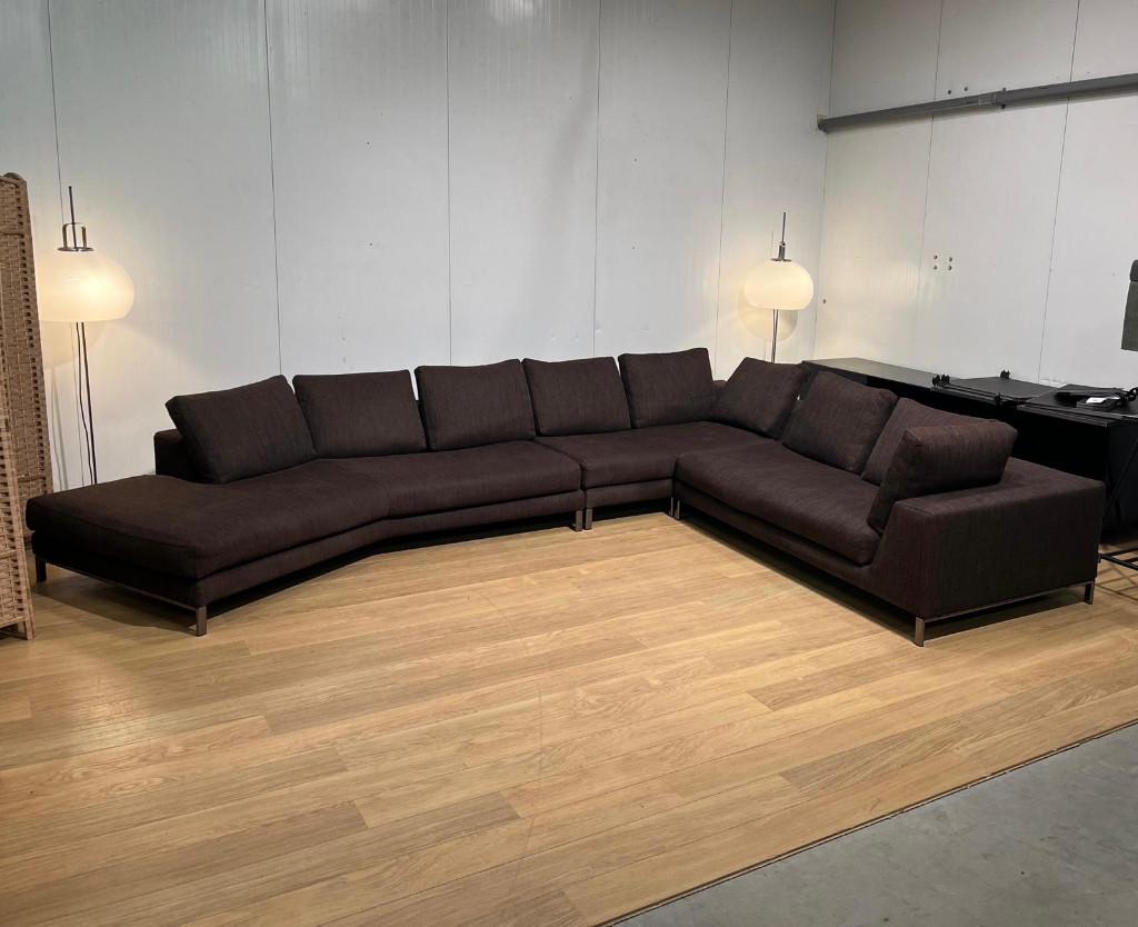 TBE Minotti Hamilton canapé d’angle + garantie – PN: 30.000€, 150 cm ou plus, Quatre personnes ou plus, Comme neuf, Tissus