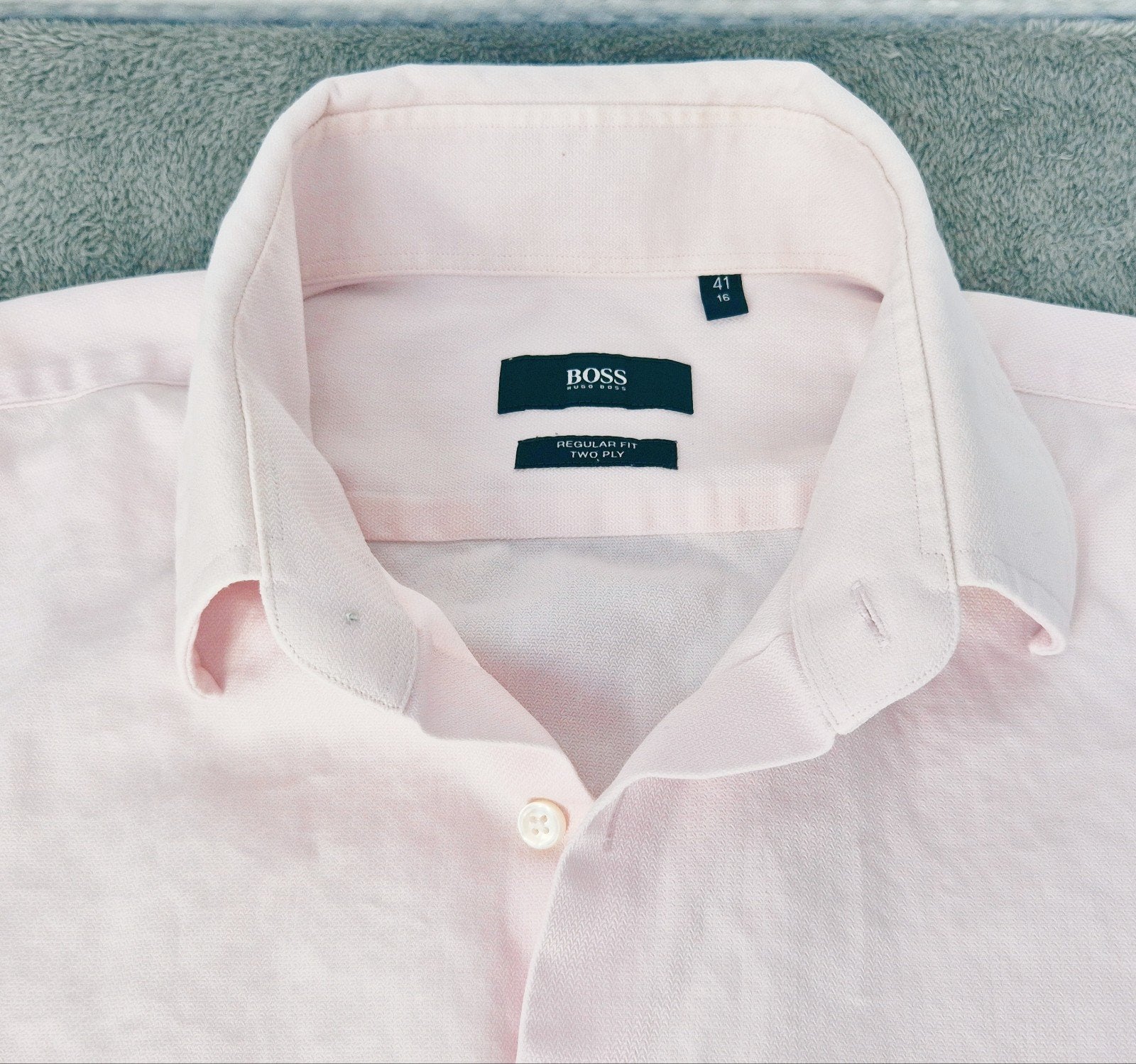 Chemise Hugo Boss, Vêtements | Hommes, Tour de cou 41/42 (L), Enlèvement ou Envoi, Rose, Comme neuf