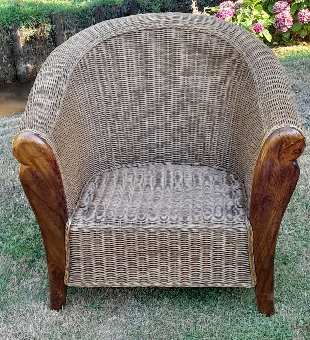 Rotan kuipzetel, Tuin en Terras, Ophalen, Gebruikt, Rotan