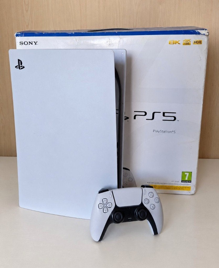 PlayStation 5 Disc-editie (in doos) met controller, Games en Spelcomputers, Ophalen of Verzenden, Zo goed als nieuw, Controller