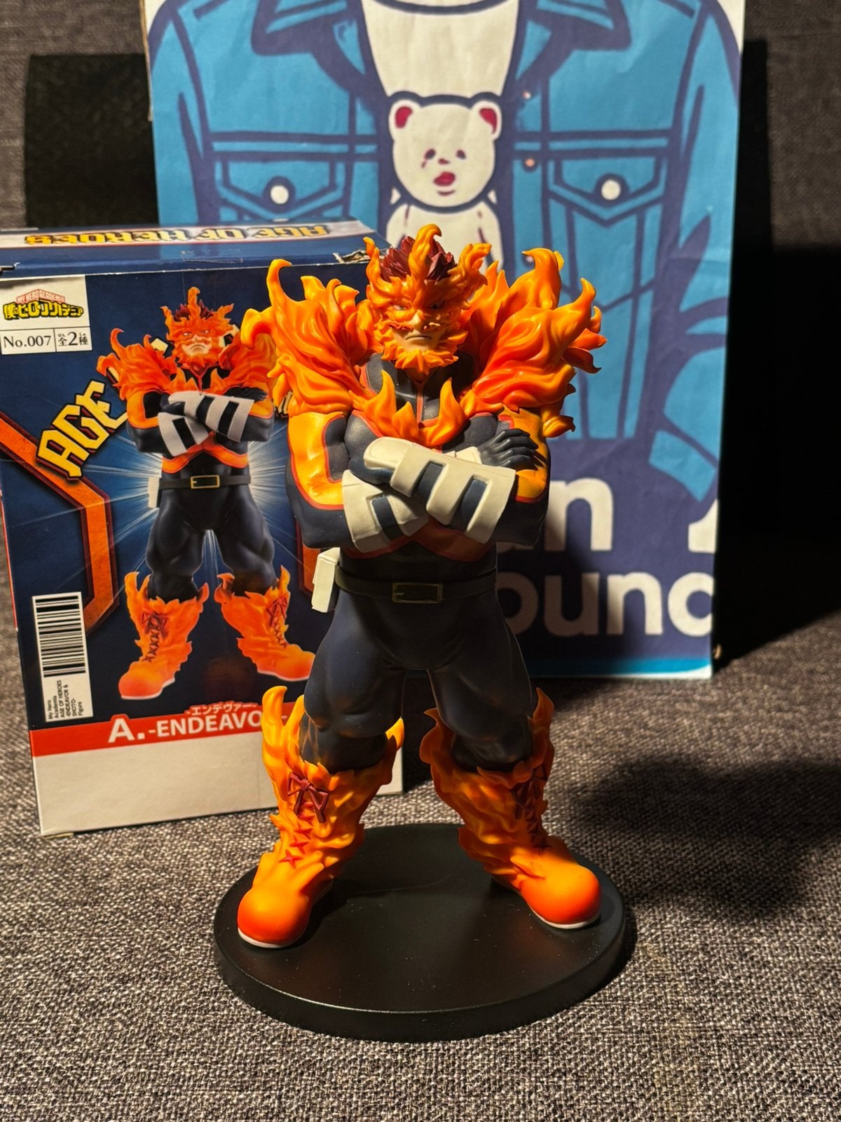 Figurine My Hero Academia Age of Heroes Endeavor, Collections, Statues & Figurines, Utilisé, Animal, Enlèvement ou Envoi