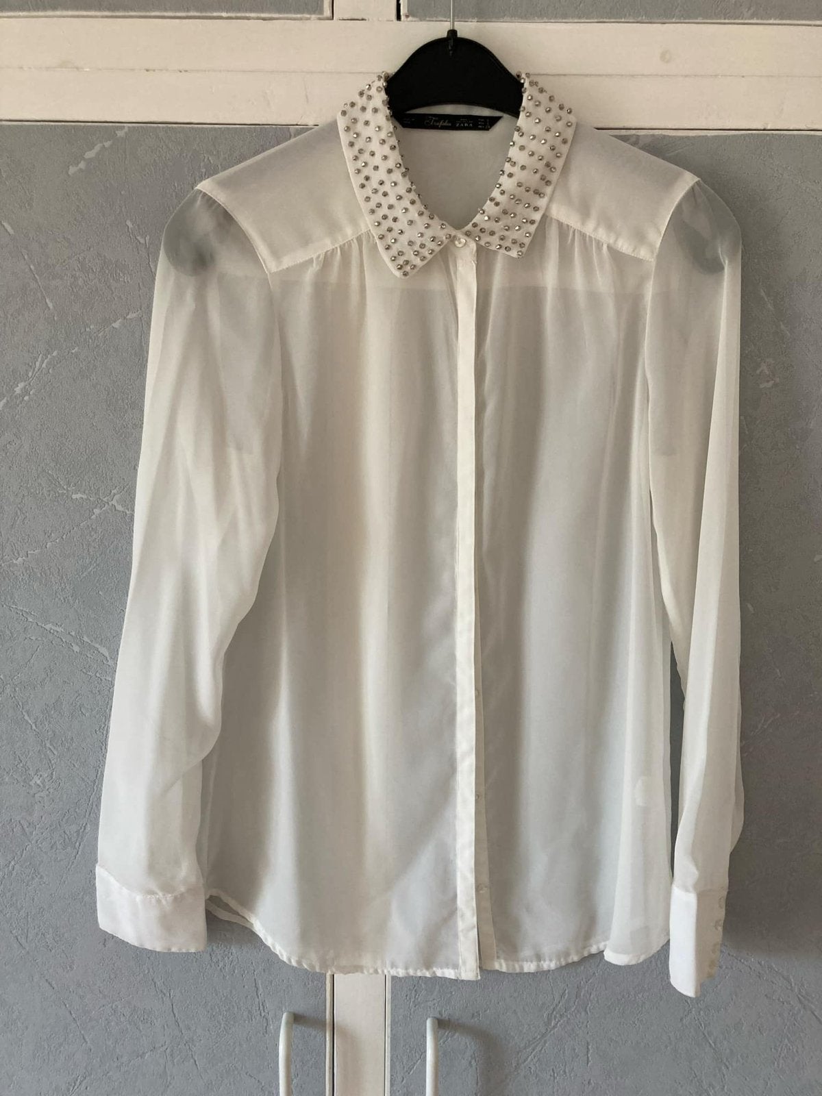 Chemise blanche femme Zara transparente taille S, Enlèvement, Comme neuf