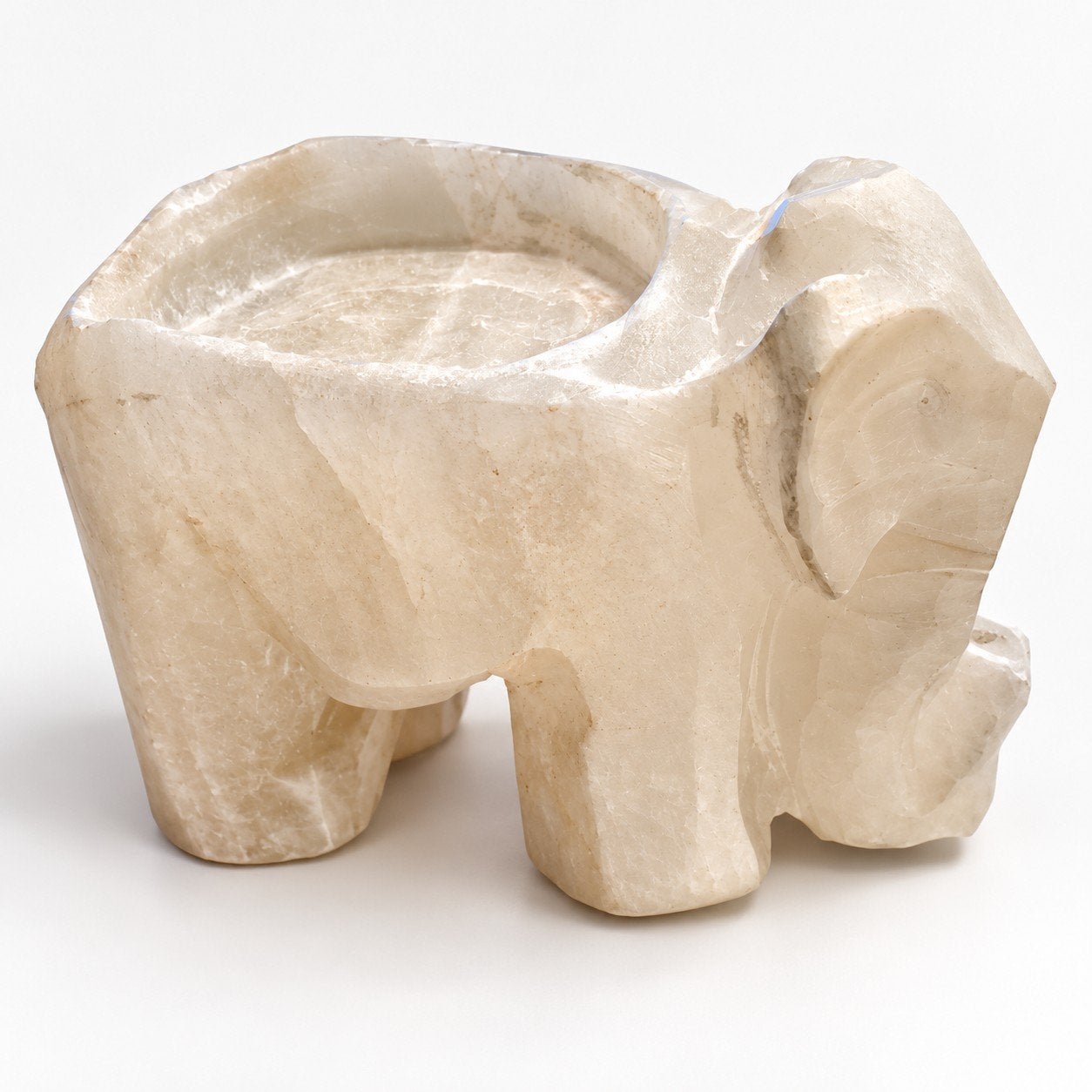 albast olifant asbak, Verzamelen, Ophalen of Verzenden