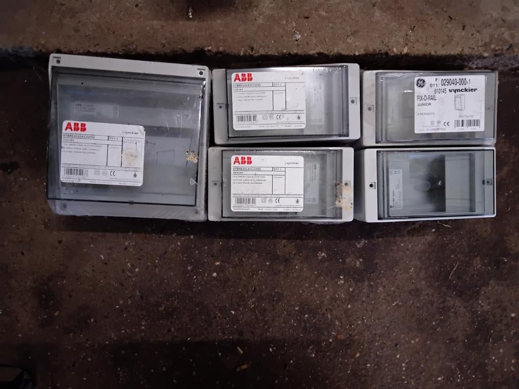 Elektriciteitskastjes, 5 stuks, Doe-het-zelf en Bouw, Elektriciteit en Kabels, Ophalen