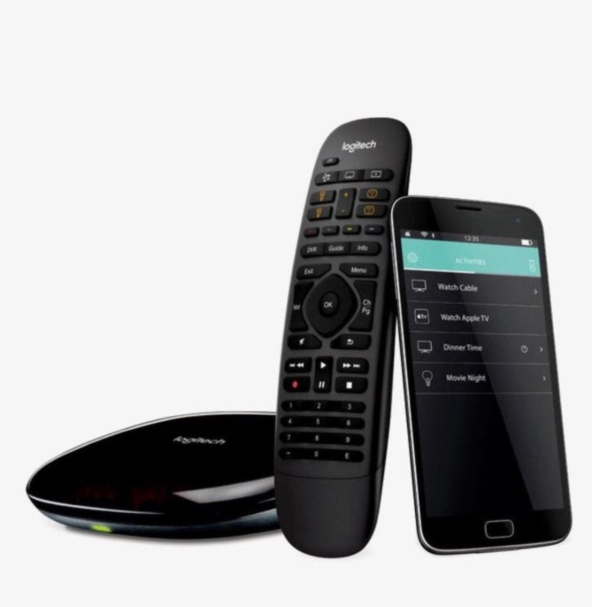 Logitech Harmony Companion met IR blaster, TV, Hi-fi & Vidéo, Télécommandes, Comme neuf, TV, Enlèvement ou Envoi