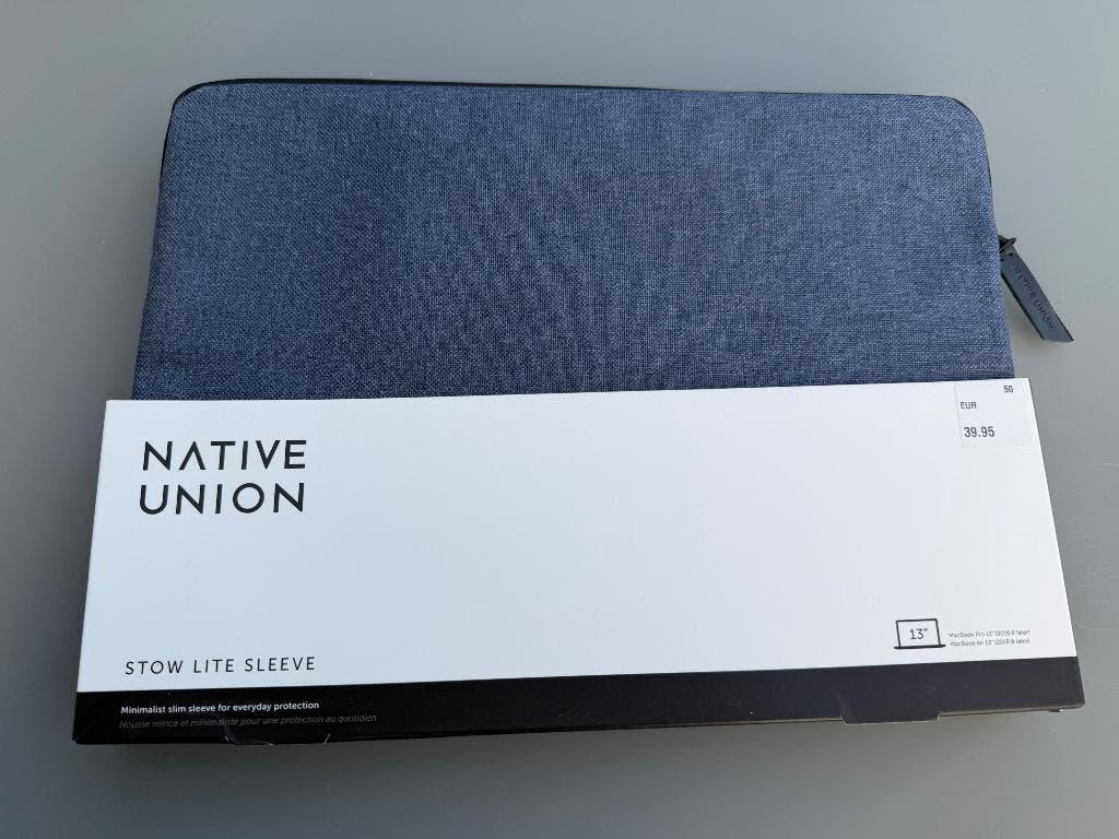 Native Union Stow Lite Sleeve MacBook 13" Blauw (Nieuw), Ophalen, Nieuw