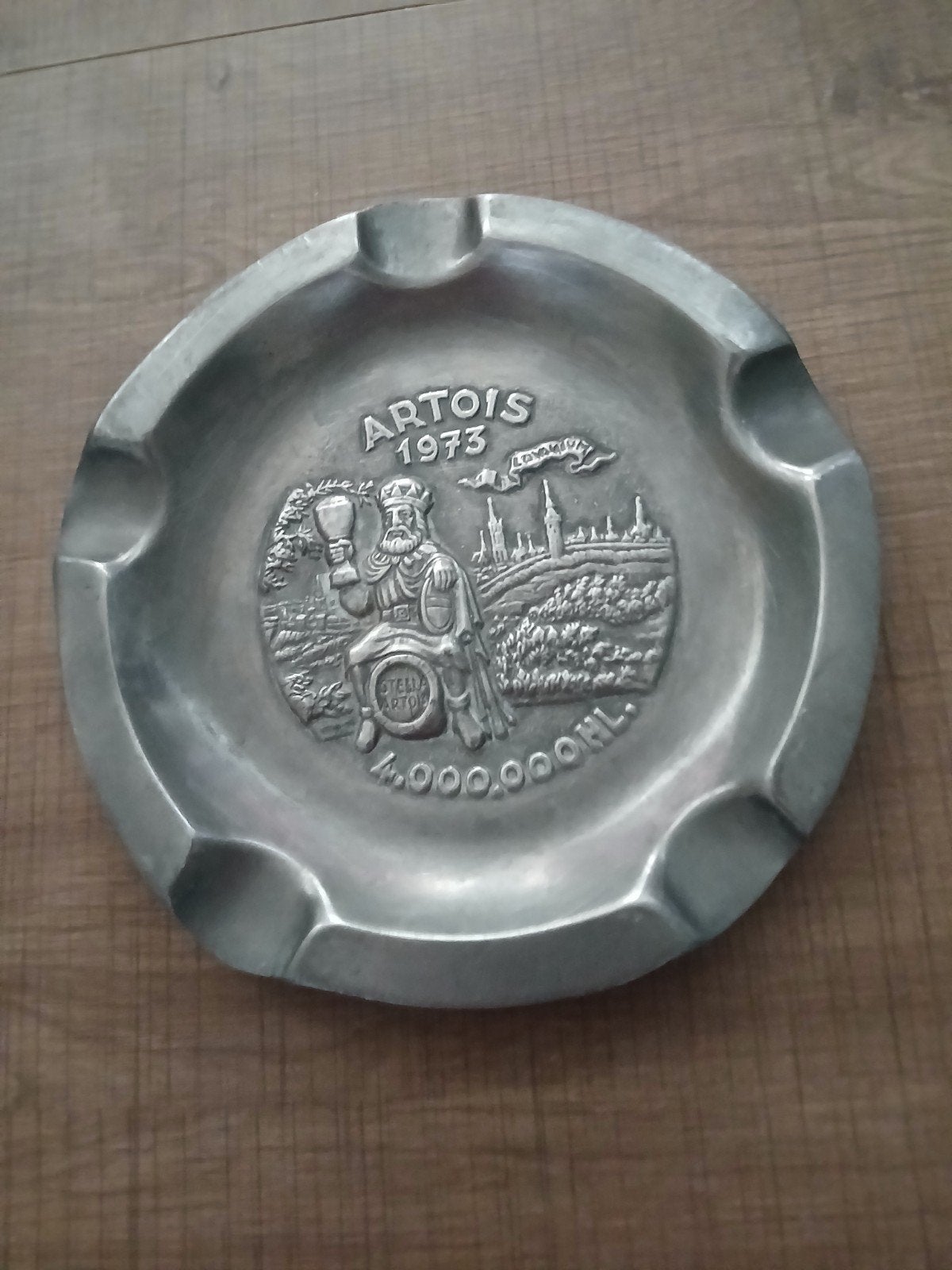 Vintage 1973 Stella Artois (4.000.000 HL), Ophalen of Verzenden, Zo goed als nieuw, Reclamebord, Plaat of Schild, Stella Artois