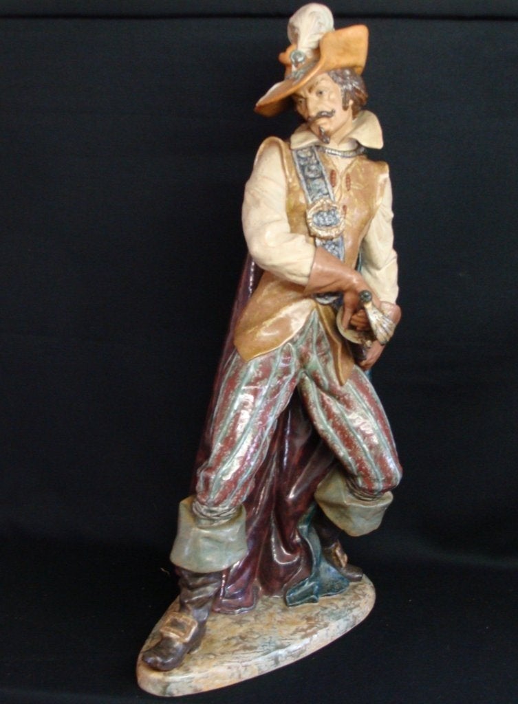 Grande statue de Lladro en « grès »The Swordsman: très rare , Antiquités & Art, Art | Sculptures & Bois, Statue, Pierre ou céramique