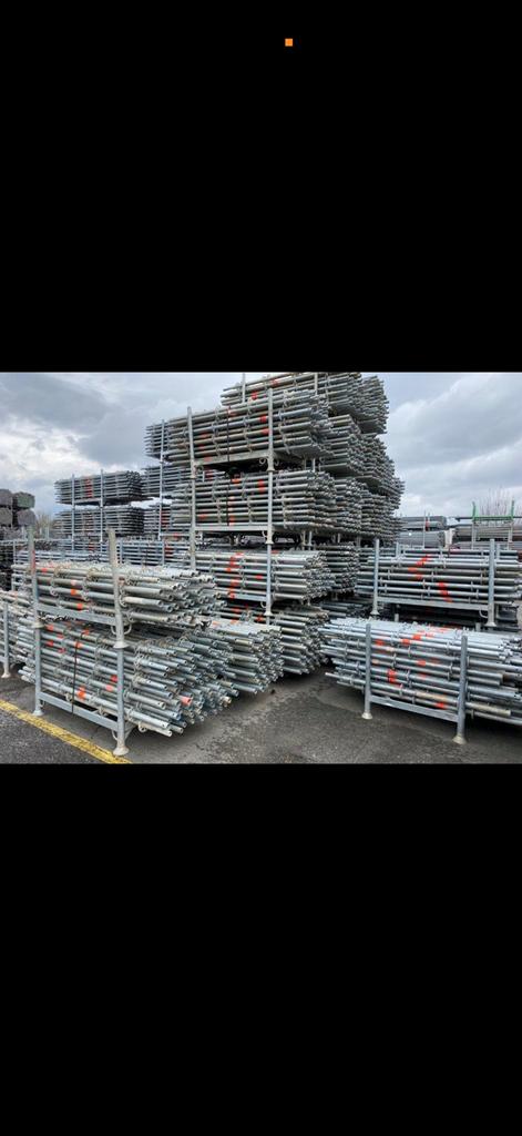 Échafaudage galvanisé à vendre — 250 m², Bricolage & Construction, Échafaudages, Enlèvement ou Envoi, Comme neuf