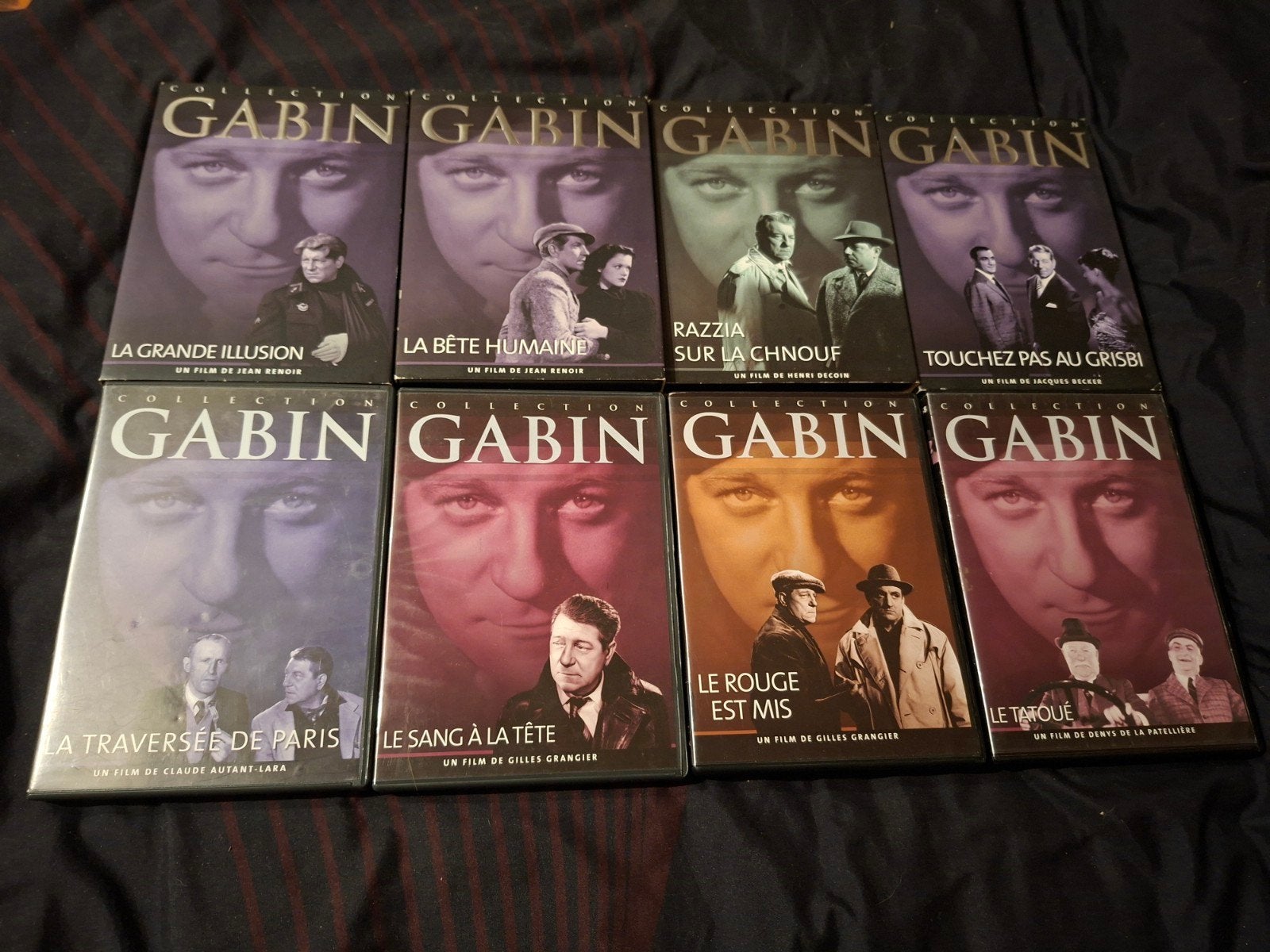 A vendre 8 dvd de la collection Jean Gabin, CD & DVD, Enlèvement ou Envoi, Drame, Français, Comprend un boîtier