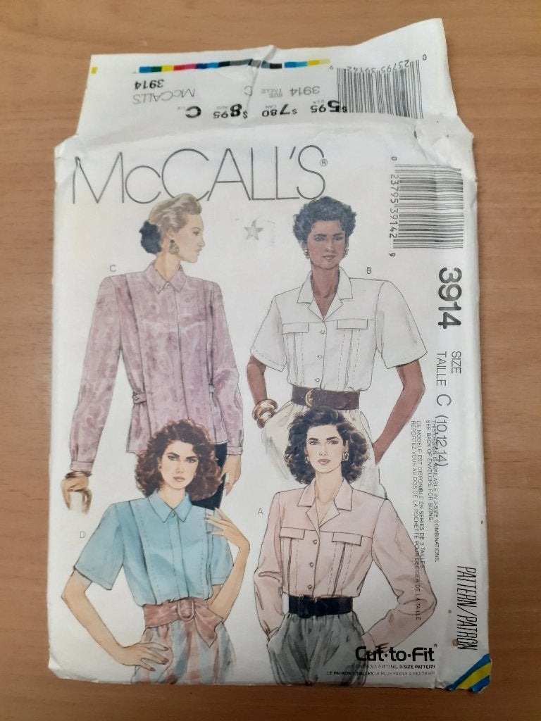 Naaipatroon McCalls 3914 VINTAGE, Hobby & Loisirs créatifs, Patrons de vêtements, Autres marques, Enlèvement ou Envoi, Autres types