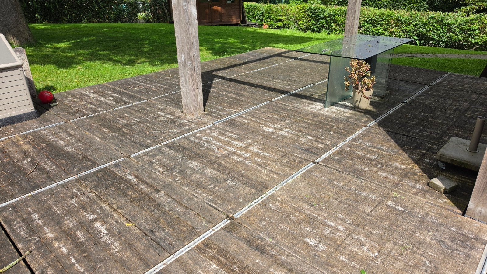 40 Paneaux coffrage "Léontine" + plots buzon pour terrasse, Jardin & Terrasse, Enlèvement, Utilisé
