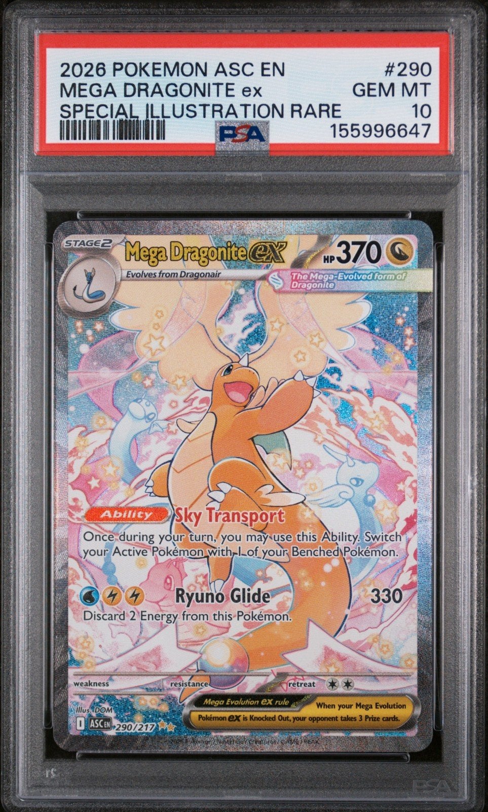 pokemon mega dragonite sir psa 10, Enlèvement ou Envoi