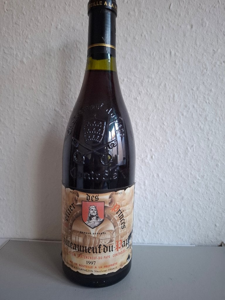 Le cellier des princes 1997 - Chateau Neuf de pape, Neuf, Enlèvement ou Envoi, Pleine, Vin rouge