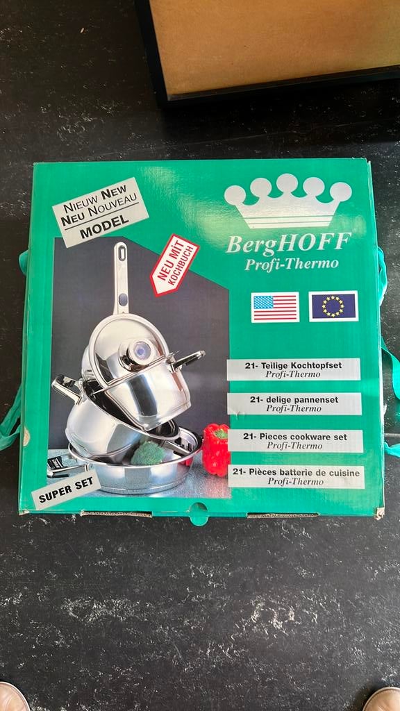 Berghoff 21- delige pannenset, Ophalen, Nieuw