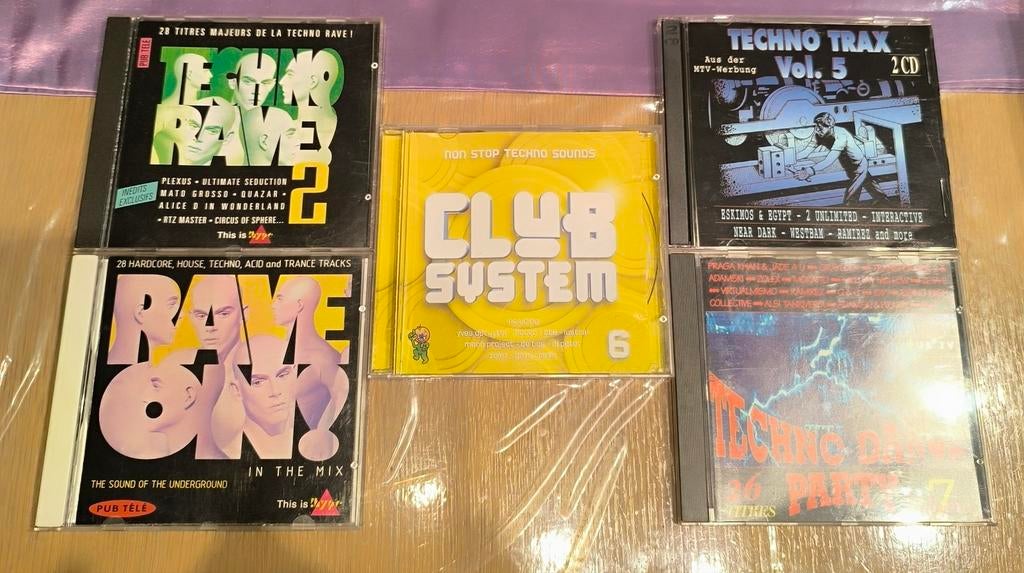 Club System 6, Techno Rave 2, Rave On, Techno Trax 5, Techno, Enlèvement