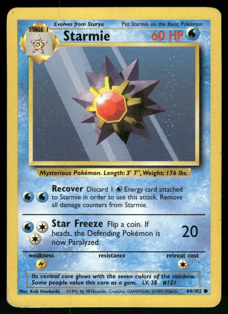 Starmie 64/102 - Base (NM), Verzenden, Gebruikt