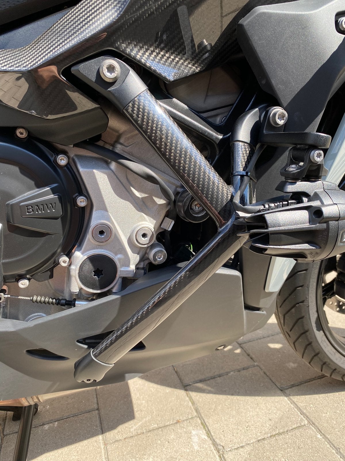 Originele BMW S1000XR Carbon Valbeugels Crash Bars, Motoren, Ophalen of Verzenden, Gebruikt