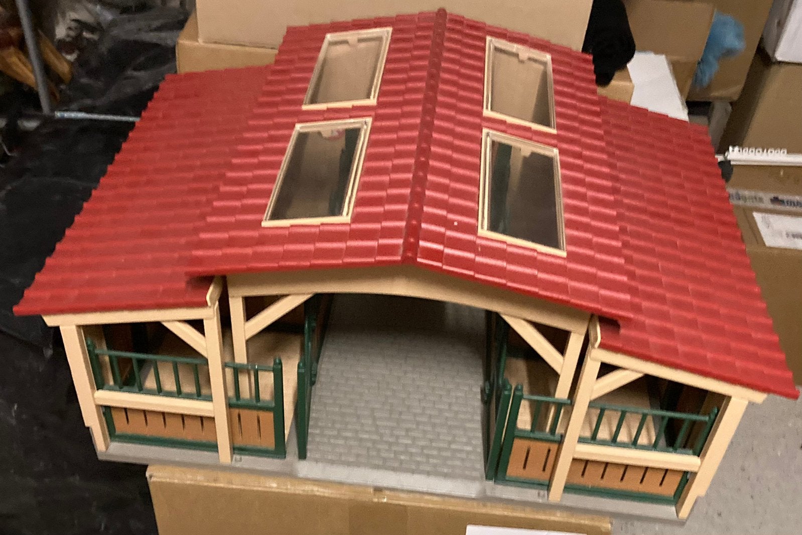 Schleich manege, Ophalen, Gebruikt