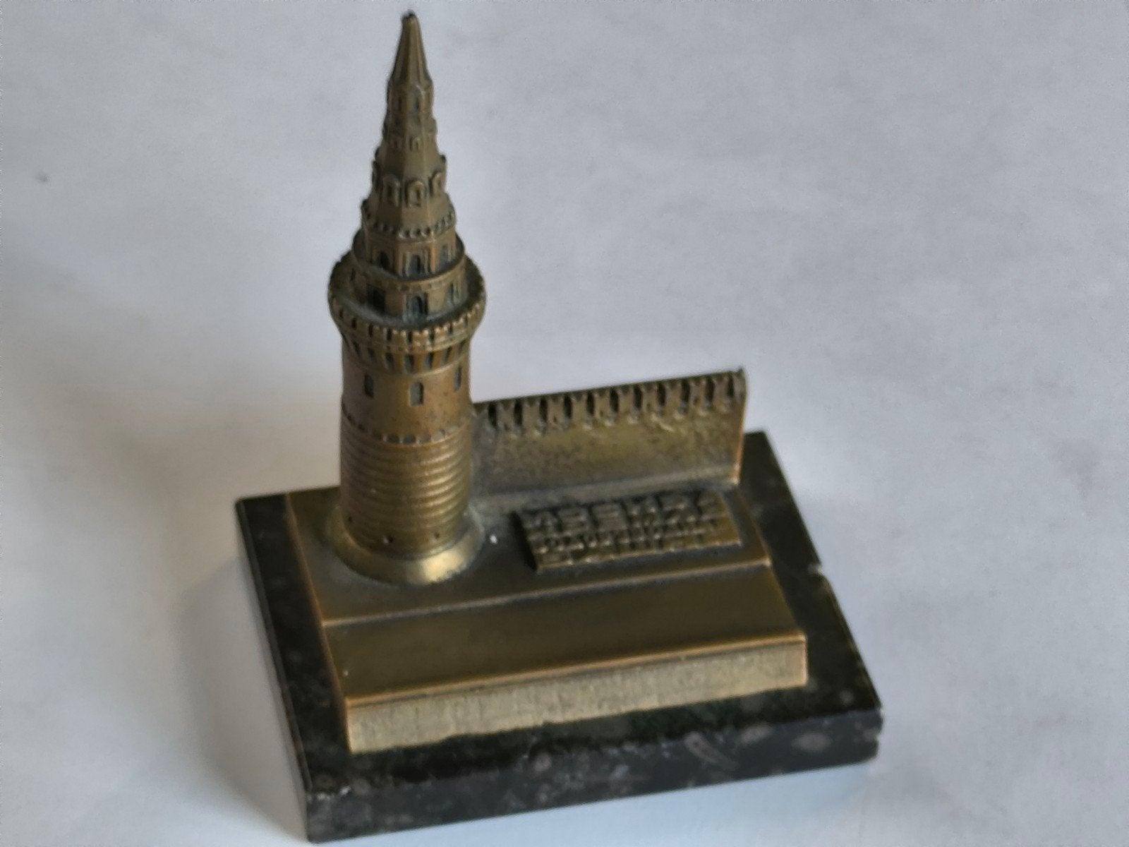 Massief bronzen miniatuur Waterheftoren, Ophalen of Verzenden
