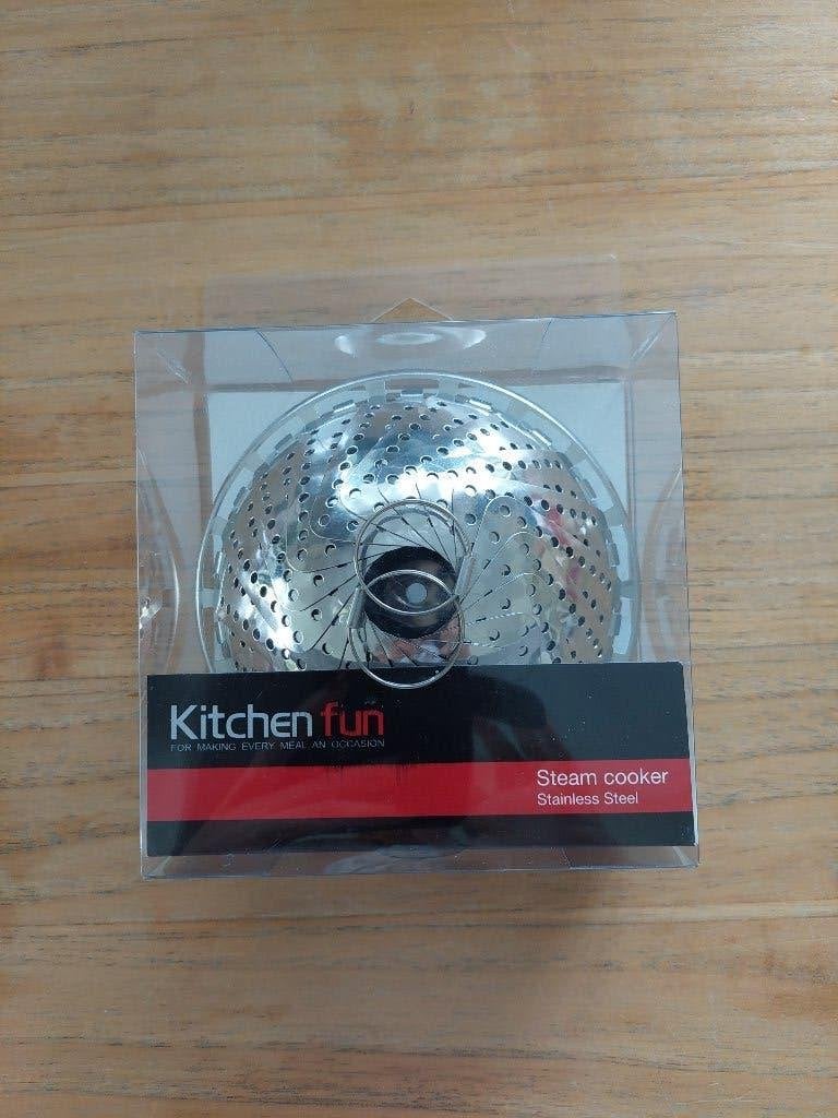 Panier pour cuisson vapeur Delhaize, Neuf, Inox, Système de versement, Enlèvement