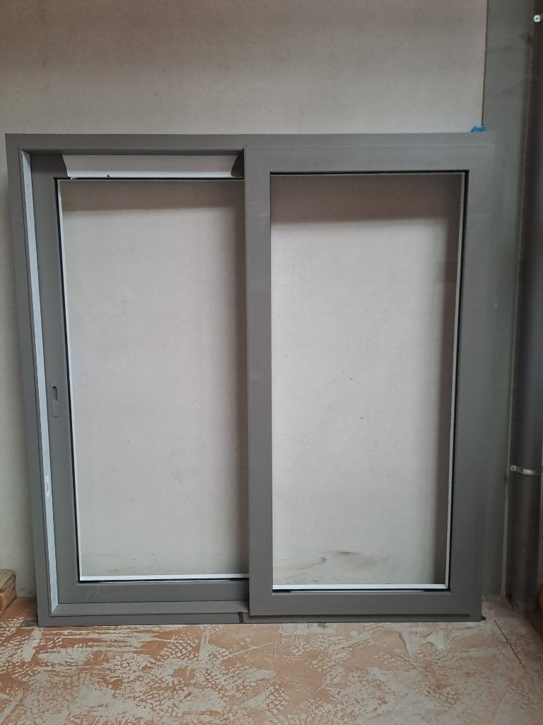 Schuifraam PVC profel excl glas, Ophalen, Kunststof, Nieuw, 150 tot 225 cm