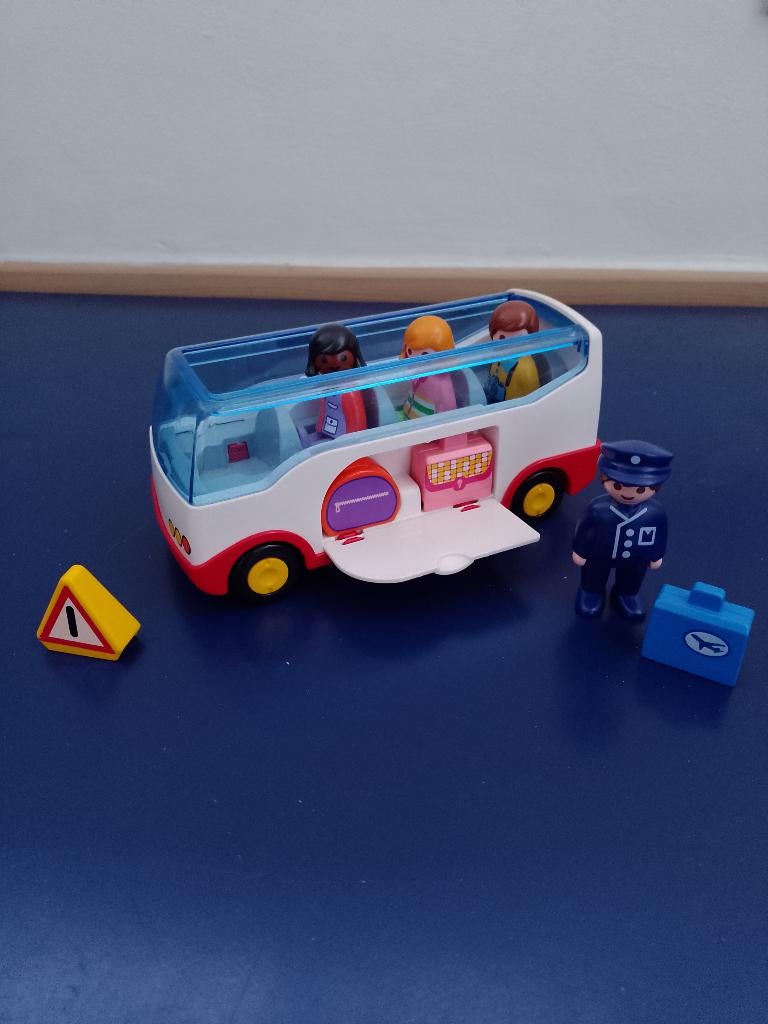 Playmobil 1.2.3 - 6773 bus, Enlèvement ou Envoi, Utilisé, Ensemble complet