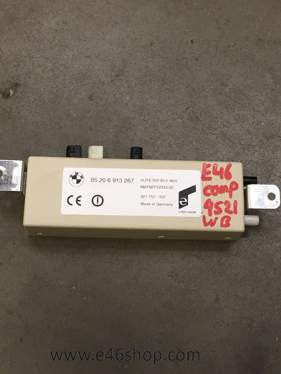 Antenne BMW E46 Compact in achterklep oe 6913267, -, Utilisé, -, -