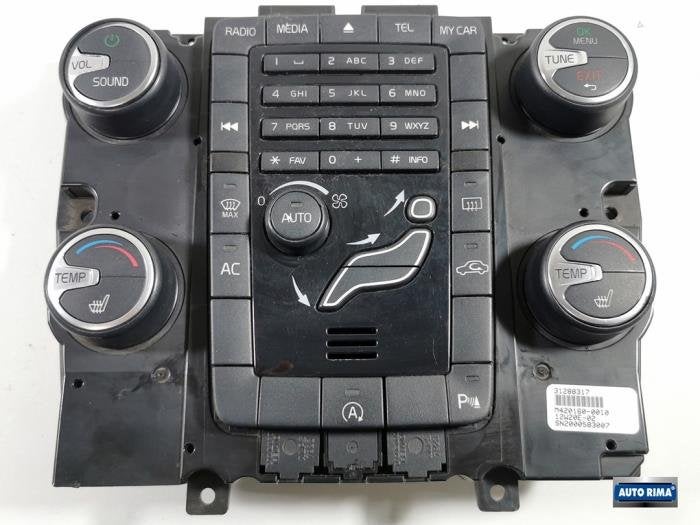 Panneau de commandes chauffage d'un Volvo XC60, -, 3 mois de garantie, -, -