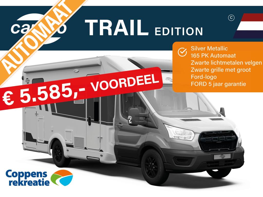 Carado T338 Edition 26 TRAIL automaat, Caravans en Kamperen, Mobilhomes, Automaat, Ringverwarming, Tot en met 2, Diesel