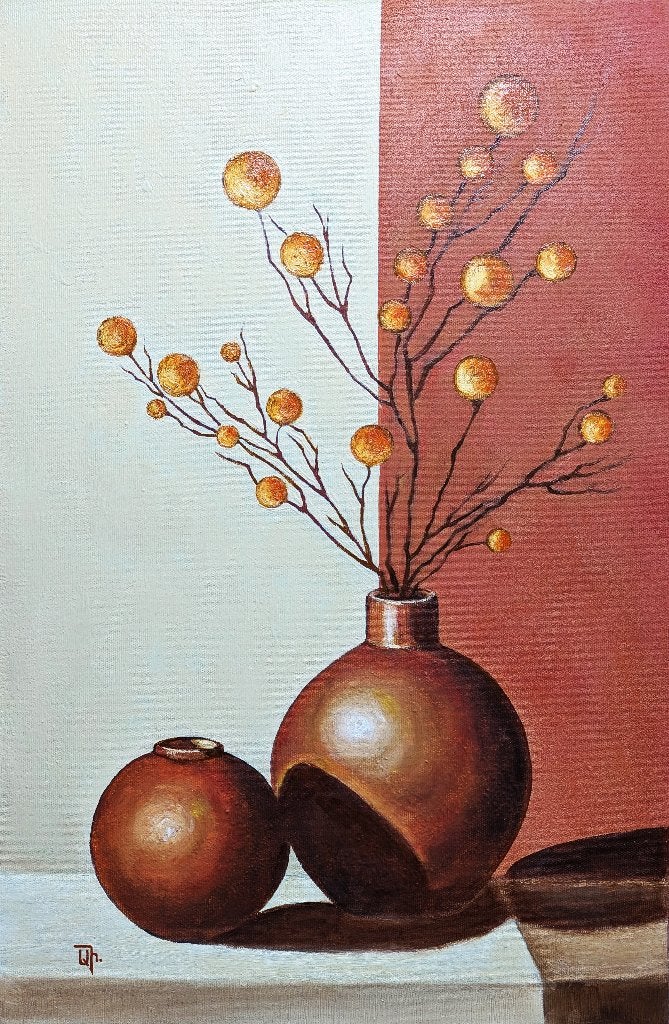 Stilleven, Antiek en Kunst, Kunst | Schilderijen | Modern, Verzenden