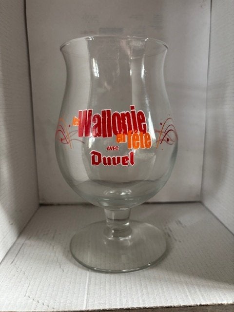 Duvel glas Waalse Feesten 2008 te koop, Enlèvement ou Envoi, Comme neuf, Verre ou Verres, Duvel