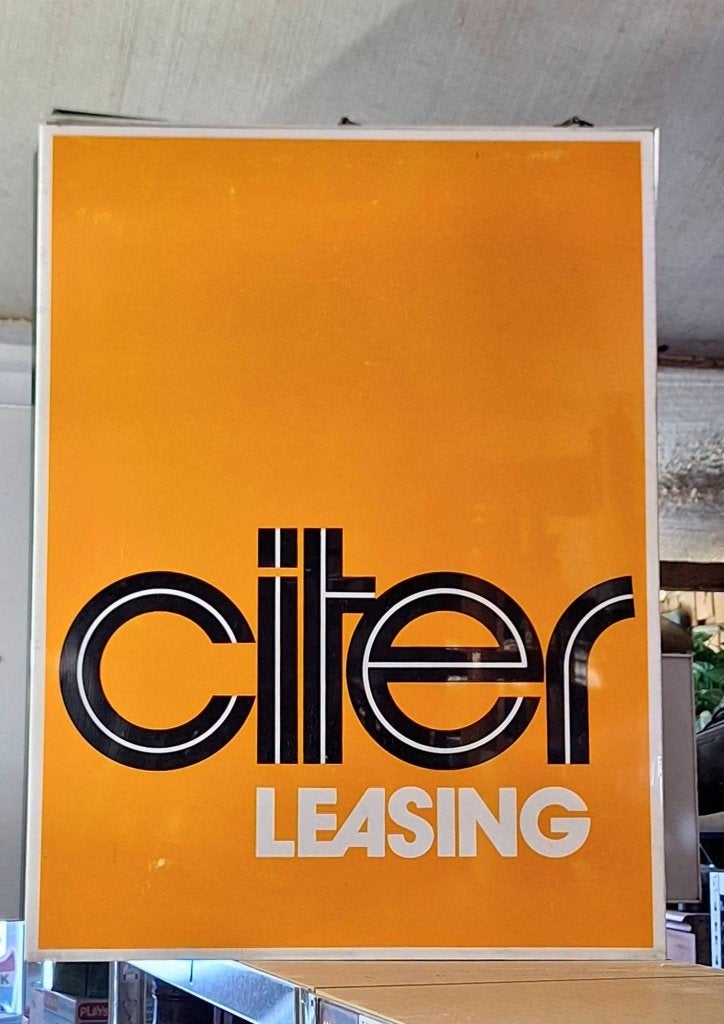 Vintage Citroën Citer Leasing lichtbak, lichtreclame, nr.2, Ophalen, Gebruikt, Lichtbak of (neon) lamp