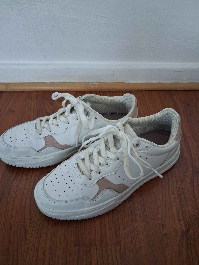 Baskets O’Neill femme blanches et rose poudré – taille 39, Enlèvement ou Envoi, Rose, Sneakers et Baskets, Porté