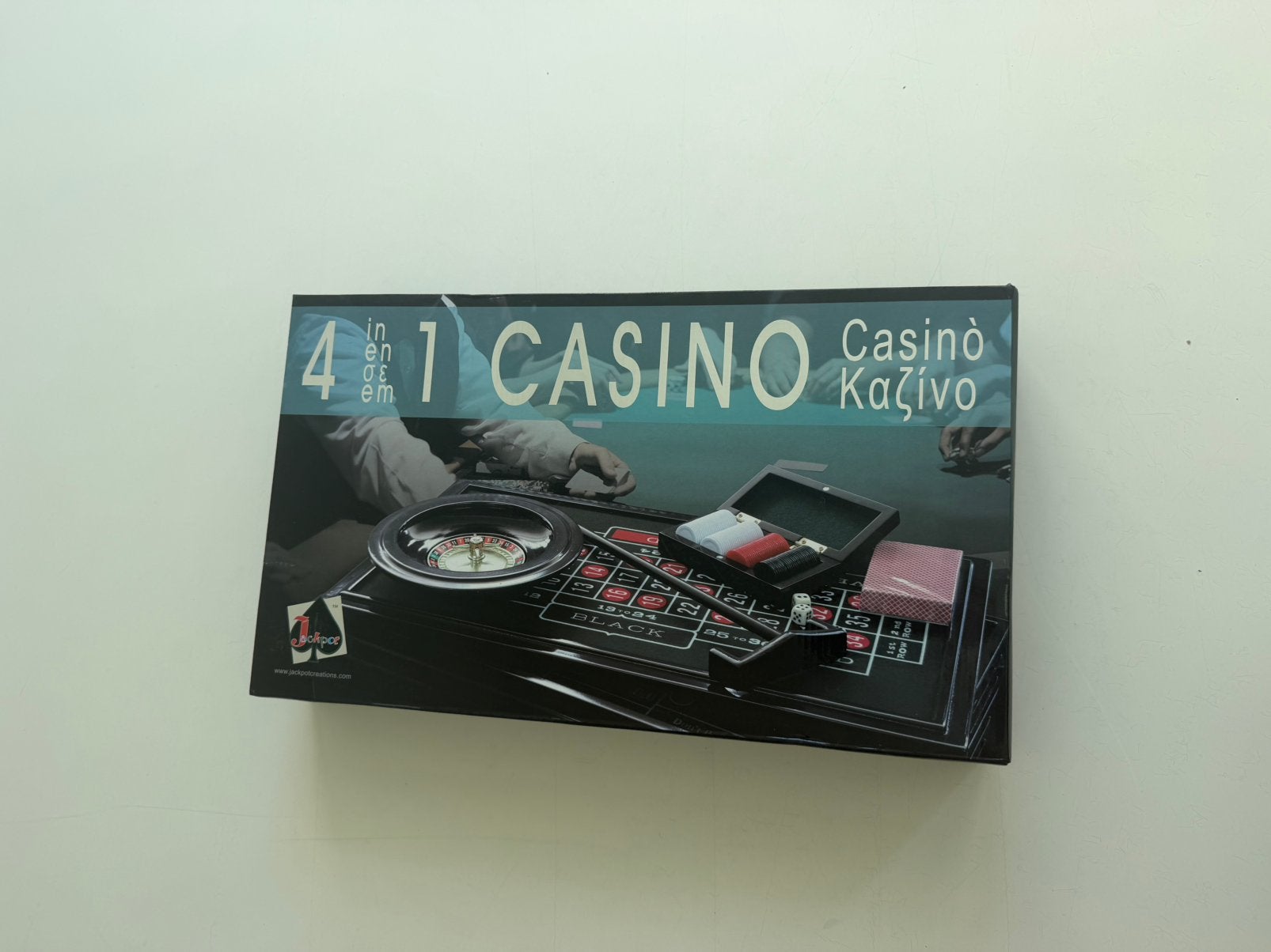 4-in-1 Casino spelset, Hobby en Vrije tijd, Ophalen of Verzenden, Zo goed als nieuw