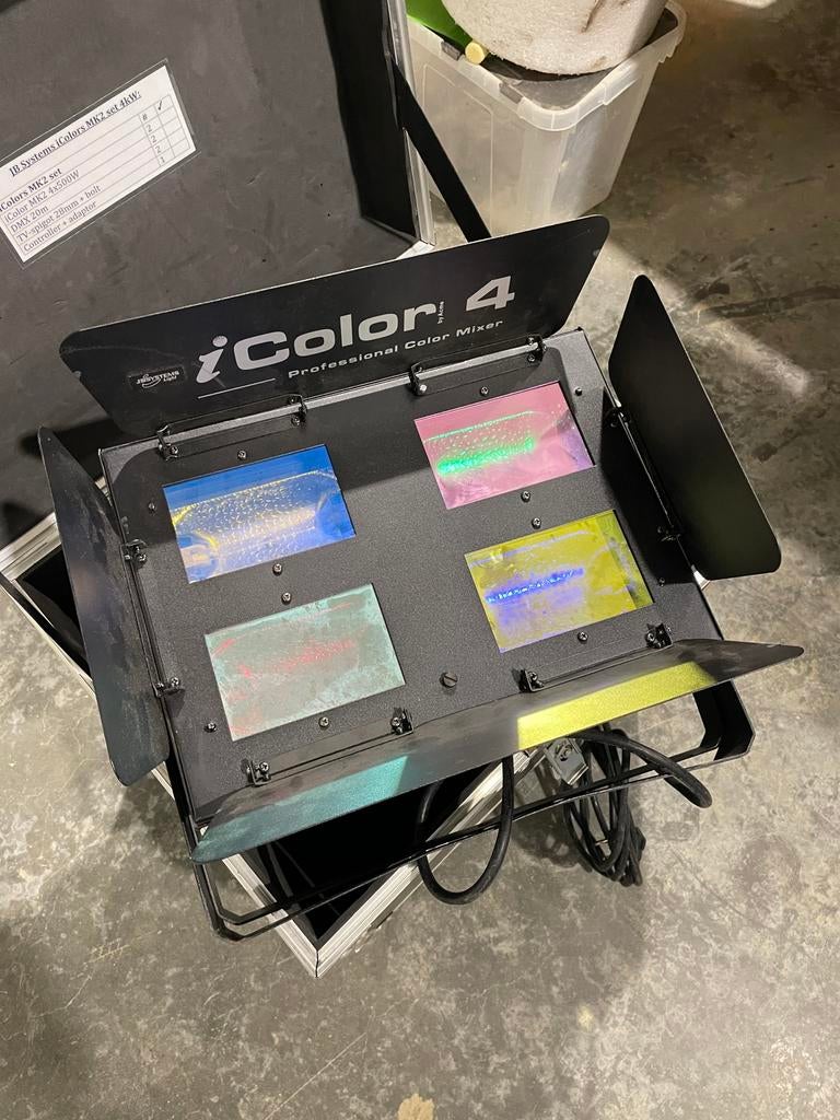 JB Systems iColor set - 2 stuks met controller in case, Enlèvement, Utilisé, Lumières, Couleur