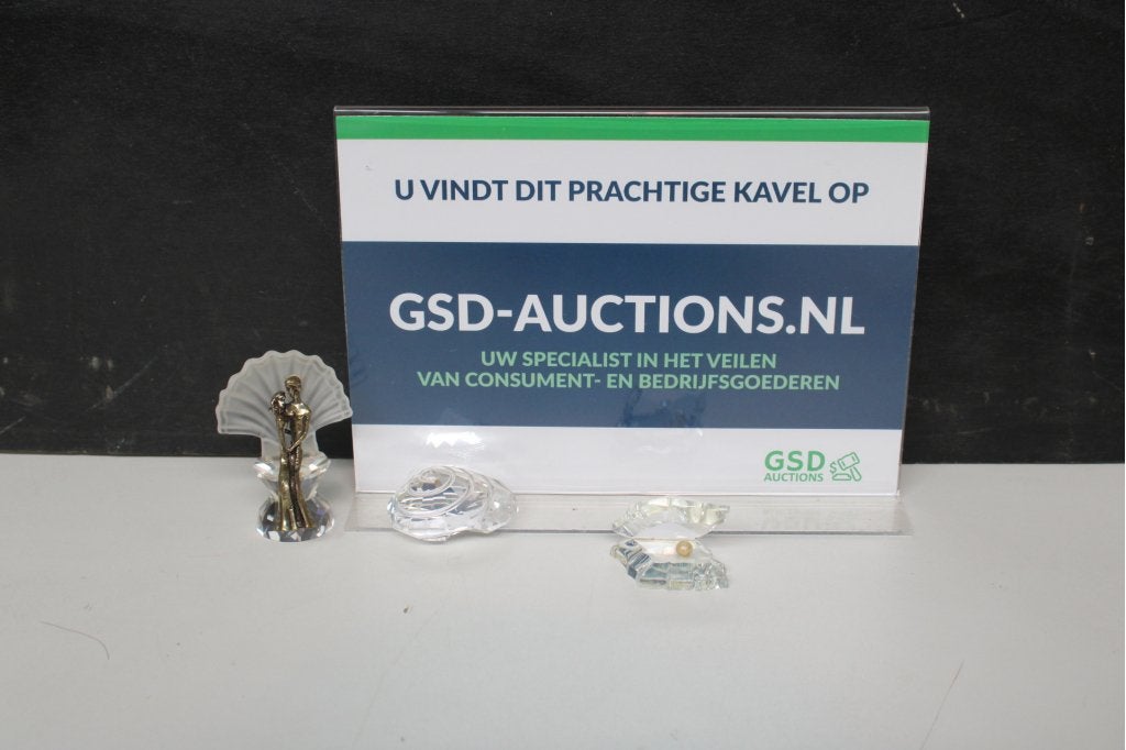 Mix van 3 kristallen Swarovski beeldjes