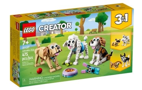 Lego creator 3 in 1 honden nieuw, Lego, Nieuw, Ophalen of Verzenden, Compleet