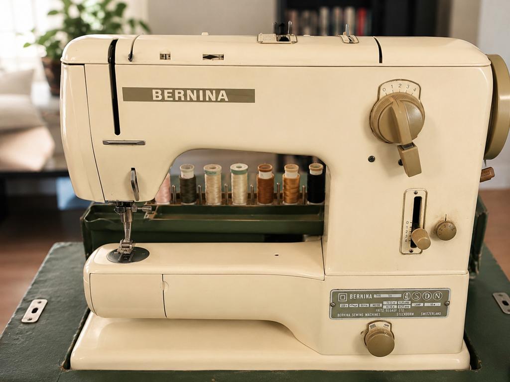 Een oerdegelijke naaimachine Bernina, Hobby & Loisirs créatifs, Machines à coudre & Accessoires, Enlèvement, Comme neuf, Machine à coudre
