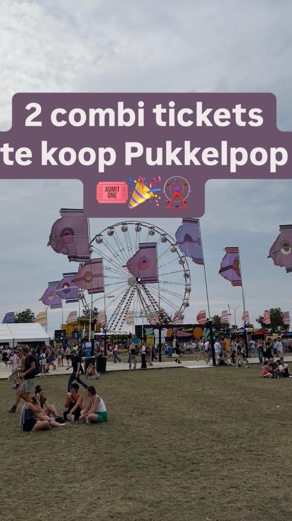 2 combi tickets Pukkelpop te koop, Tickets en Kaartjes, Twee personen