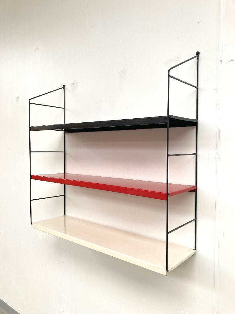 Vintage mid-century String wandrek/boekenschap 1950's, Huis en Inrichting, Woonaccessoires | Wandplanken en Boekenplanken, Ophalen of Verzenden