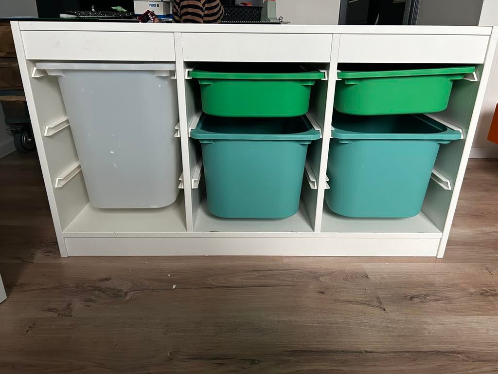 Trofast kast met bakken ikea, Enlèvement, Utilisé