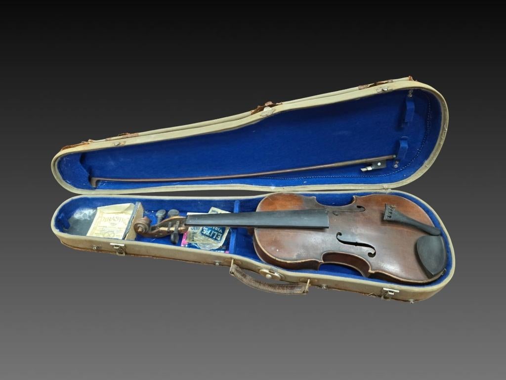 École française, violon et son archet, Musique & Instruments, Enlèvement ou Envoi, Violon