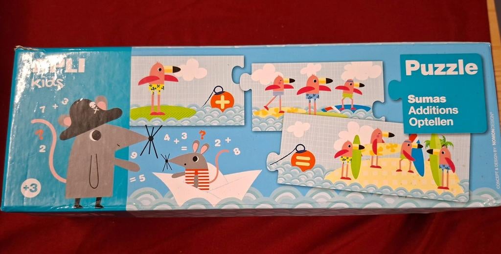 Apli Kids puzzel : Optellen / 30 puzzelstukken, Enlèvement ou Envoi