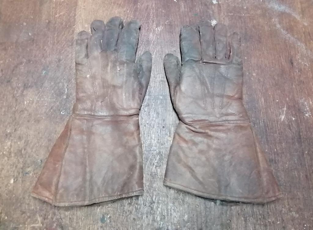 Militaire handschoenen voor motorpiloten uit de WO2, Verzenden, Overige soorten, Kleding of Schoenen