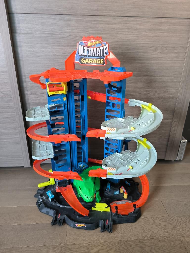 Garage hot wheels dinosaure, Enlèvement, Comme neuf, Circuit, Hot Wheels