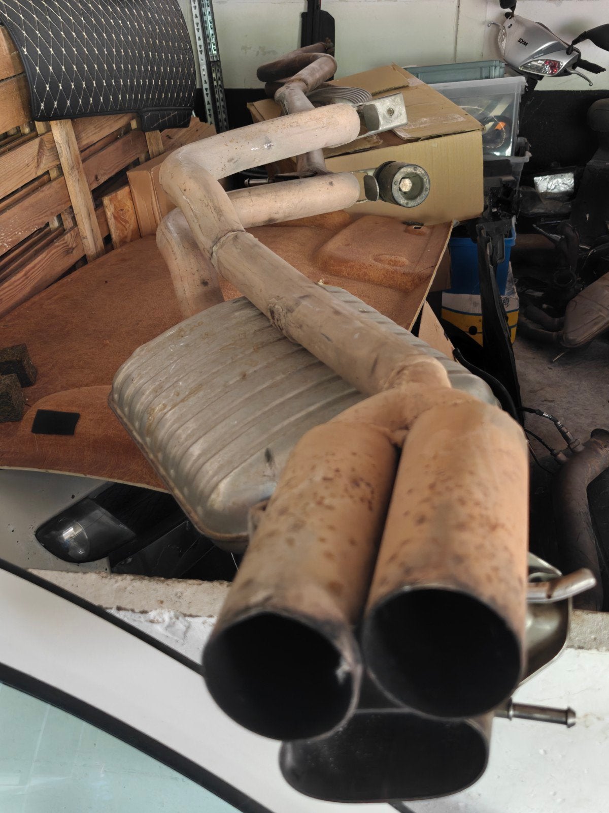 straigt pipe e91 320D, Ophalen, Gebruikt, BMW