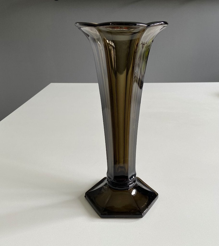 Val Saint Lambert Luxval vase Américain, Antiquités & Art, Antiquités | Verre & Cristal, Enlèvement ou Envoi